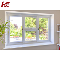 Ventanas Abatibles Modernas de PVC Personalizadas con Doble Vidrio Templado y Diseño Insonorizado para Casa, Villa o Apartamento