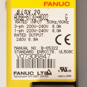 A06B-6130 series Fanuc เดิมเครื่องขยายเสียงเซอร์โว CNC หน่วย A06B-6130-H002 fanuc เซอร์โวเครื่องขยายเสียง