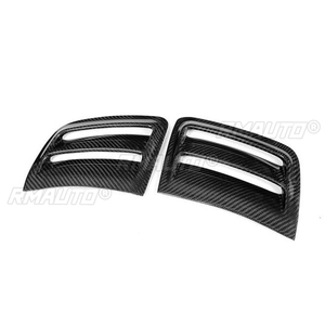 Couvre-prise d'air latérale de pare-chocs avant en fibre de carbone véritable (2 pièces) pour Mercedes Benz W204 C63 AMG 2008 2009 2010 2011 - Product Image 5