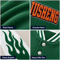 Chaqueta de Béisbol de Algodón de Alta Calidad para Hombre, Estilo Hip Hop, Gruesa, Tallas Grandes, con Bordado Personalizado, Ropa Urbana
