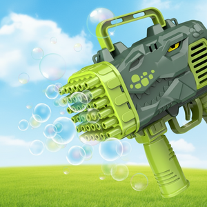 Machine à <span class=keywords><strong>bulles</strong></span> 32 trous, pistolet à <span class=keywords><strong>bulles</strong></span>, lanceur de fusées dinosaure, jouet d'été électrique portable avec lumière pour enfants - Product Image 2