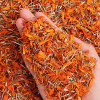 Pétales de souci séchés en gros, Tagetes Erecta, fleur séchée naturelle orange-jaune pour mélange de tisanes et coloration naturelle