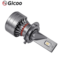 Nouveau phare LED automobile Gicoo F5 9005 9006 H4 H11 H7 6000K 12V IP67 universel Canbus 10000LM CSP3570 60W