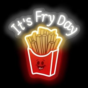 Panneaux néon LED pour frites, à intensité variable, alimentés par USB, lumière d'ambiance, décoration de vitrine, lumière indicatrice de rue, personnalisables - Product Image 6