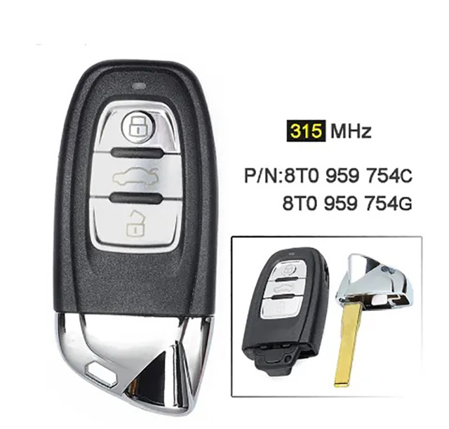 2008-16 A4 A5 Q5 Replace Lamborghini Smart Car Key PCF7945A/HITAG2/46Chip Remote Car Key Fob 8T0959754C 8T0959754D