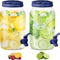 Carafe à eau et à boissons en plastique PET de qualité alimentaire, grande capacité 3,8 L, avec impression de logo personnalisée, distributeur de jus avec robinet