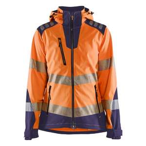 BLAKLADER-Chaqueta Softshell Hi-Vis para Mujer 479125135389M Naranja/Azul marino-EAN 7330509882375 ROPA DE TRABAJO DE LA HI-VIS - Product Image 1