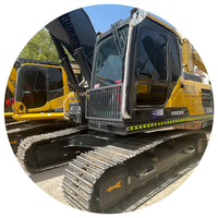 Meilleur prix pour une excavatrice Volvo Ec210 Ec200B d'occasion, 22 tonnes, faible nombre d'heures, chenillée, diesel, hydraulique, vidéo disponible, FOB CIF, Suède
