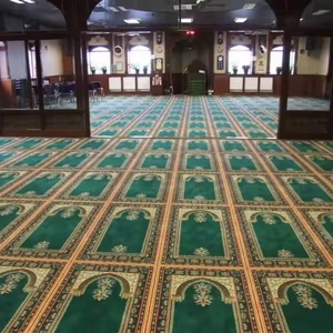 Alfombra de mezquita de bajo precio de fábrica al por mayor, Alfombra de oración para alfombra islámica musulmana, alfombra turca, alfombra lavable sin olor - Product Image 4