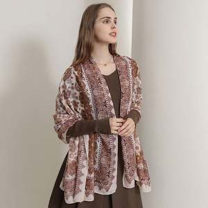 Chales de Algodón y Lino de Diseño Retro y Elegante, Regalo para el Día de la Madre, YHK0014 - Product Image 3