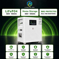 Batterie lithium-fer résidentielle 48V 100Ah 4,8kWh modulaire extensible Plug and Play compatible VE CE RoHS Vente en gros