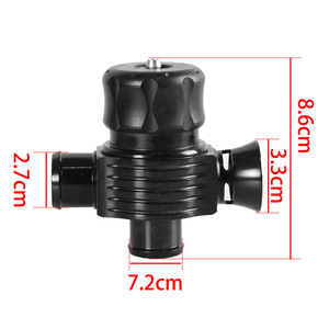 Blow Off Valve Universal Fit For Turbocharger Retrofit Upgrade With <b>Hose</b> And <b>Clamps</b> - Product Image 2