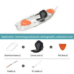Vente Flash : Plaques PC en Polycarbonate Transparentes pour Bateaux, Kayaks et Canoës de Pêche et de Tourisme (1 Personne) - Product Image 2