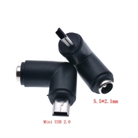 DC 5.5X2.1mm Femelle à Type C Mini Micro USB Mâle 5 Broches DC Power Plug Connecteur Adaptateur pour V8 V3 Android