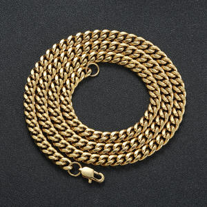 Collier chaîne cubaine en acier inoxydable pour homme, style hip-hop, Miami, chaîne cubaine, cadeau de bijoux - Product Image 6