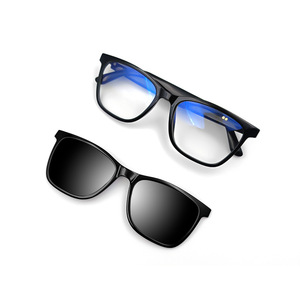 Smart Audio Glasses Black Blue Orange Touch Control Wireless Speaker Phone Call Anti Blue Light UV Protection - Product Image 3