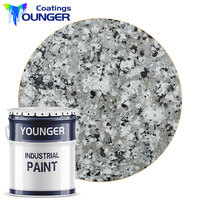 Pierre naturelle texturée à séchage rapide personnalisée, revêtement de granit liquide, peinture en aérosol pour les projets de façade