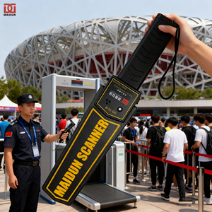 MAIDUN 보안 휴대용 금속 탐지기 지팡이 8 인치 감도 ABS 소재 블랙 핸드 헬드 금속 탐지기 - Product Image 1