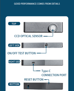 Görünür ve NIR Işık Ölçümü için El Tipi CE Sertifikalı Alüminyum Alaşımlı Spektral Işınım Ölçer 550-1100nm - Product Image 6