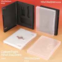 WEISHENG Maßgefertigte Transparente Kunststoffbox A6 Papier-Quittungs-Aufbewahrungsbox Multifunktionsorganizer für Stempel, Bastelmaterial, Gelplatten und Aufkleber