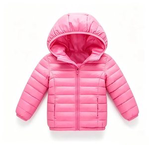 Giacche Leggere in Piumino per Uomo, Donna e <span class=keywords><strong>Bambino</strong></span> per Autunno e Inverno, Tinta Unita, con Cappuccio, in Tessuto di Cotone, Cappotto Corto Caldo per Neonati - Product Image 5