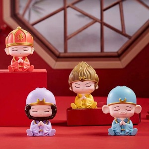 Tang Sanzang And Disciples Resin Figurines Cute <b>Miniature</b> Decorations For Desktop Home Gift Ornaments - Product Image 1