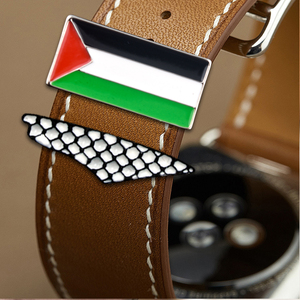 Breloques en métal New Palestine pour bracelets <span class=keywords><strong>Apple</strong></span> <span class=keywords><strong>Watch</strong></span>, breloques décoratives, anneaux - Product Image 3