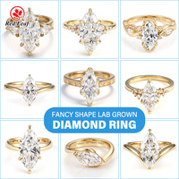 Redleaf 925 Sterling Silber Verlobungsring Birnenform Rosa Laborgezüchteter Saphir Elegant Maßgefertigt für Damen Hochzeit OEM