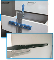 Outil de perçage réglable pour poignées de meubles, gabarit de perçage pour quincaillerie de placards, guide de perçage pour le travail du bois