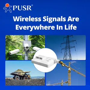 PUSR Point to Point/MultiPoint สะพานไร้สาย 5.8G WiFi เสาอากาศ 15dBi 5km IP66 กันน้ําได้ถึง 64 จุด USR-ST515N CPE