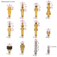Adaptateur de lance à mousse pour nettoyeur haute pression, canon à mousse, buse à mousse, en aluminium et acier inoxydable, raccord mâle 1/4 pouce
