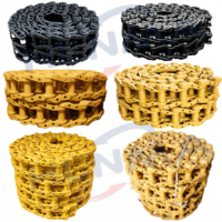 Pièces de rechange pour train de roulement de bulldozer : Ensemble de maillons de chenille pour Komatsu D65 D85 D155, chaîne de chenille lubrifiée pour engins de construction