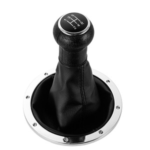 Manual Transmission Gear <b>Shift</b> <b>Knob</b> Cover Black With Red Stitching 5 Speed For Volkswagen Golf Retrofit Upgrade - Product Image 4