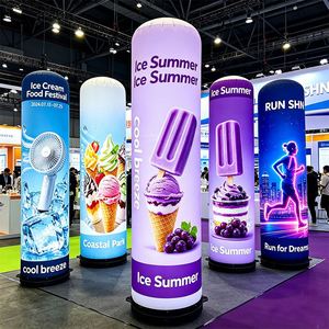 Tailor Made Logo Durable PVC Base Festival Celebration Eco Friendly Inflatable Waterproof Sun-Resistant Portable Foldable Pillar - Product Image 1