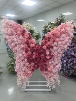 Support de toile de fond papillon personnalisable en diverses couleurs, arche de mariage en métal, support géant pour fleurs et papillons pour mariage et anniversaire