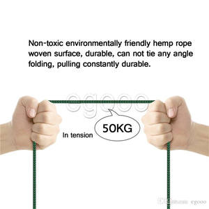 Fast Charging 2m6FTสายUsb 2.4A Syncถักสายชาร์จข้อมูลสำหรับ<span class=keywords><strong>I11Pro</strong></span> X Xs Micro USB AndroidประเภทCชาร์จ - Product Image 4