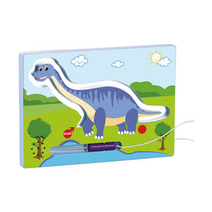 Dessin animé <span class=keywords><strong>dinosaure</strong></span> électrique bosse drôle labyrinthe jeu jouet bricolage jeu de société jouets éducatifs pour les enfants apprentissage - Product Image 1