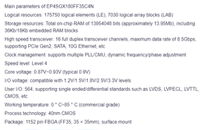 Microprocesador FPGA EP4SGX180FF35C4N, Circuito Integrado Lógico de Computación de Alta Precisión - Product Image 2