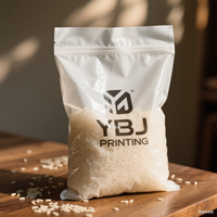 Sac d'emballage personnalisé pour riz de 5kg 10kg Emballage alimentaire imprimé avec logo personnalisé Emballage plastique Nylon PE pour le stockage du grain de blé Sac pochette