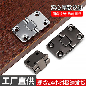 Zinc Alloy Furniture <b>Hinge</b> Surface Mount Gloss Gun Black Antirust Modern Design - Product Image 5