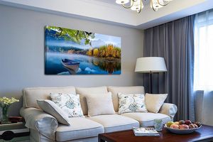 Peintures sur toile de paysages marins, art mural sur toile de <span class=keywords><strong>lac</strong></span>, <span class=keywords><strong>paysage</strong></span> moderne du ciel pour la maison, peinture sur toile, art mural, grande peinture - Product Image 3