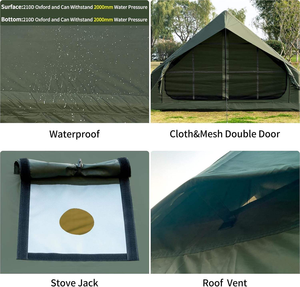 เต็นท์กลางแจ้งแบบพกพาที่เหนือกว่าพร้อมผ้าอ๊อกซ์ฟอร์ดหนาแบบตรงเต้นท์ปิกนิกสำหรับครอบครัวการตั้งแคมป์ - Product Image 5
