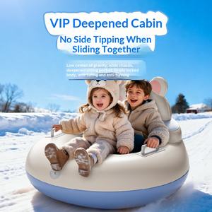 Bouée <span class=keywords><strong>de</strong></span> neige gonflable en PVC renforcé, anti-éclatement, résistant à l'usure, avec poignées, grande taille, modèle Circle Odd Cross-border Explosives - Product Image 3