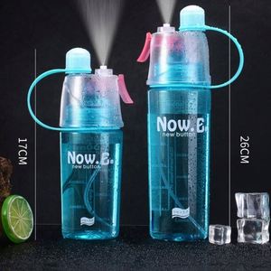 Bouteille d'eau de sport en plastique Tritan transparente écologique de 600 ml sans BPA avec support pour téléphone portable - Product Image 6