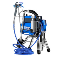 Pulvérisateur de ciment et de plâtre multifonctionnel à moteur sans balais avec trémie de 30 L pour revêtement ignifuge et pulvérisation de mortier, haute efficacité