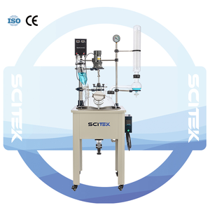 เครื่องปฏิกรณ์แก้วทรงกลมชั้นเดียว SCITEK 10 ลิตร พร้อมมอเตอร์เพิ่มกำลังความเร็วต่ำสแตนเลส 304 และเซ็นเซอร์วัดอุณหภูมิ PT100 - Product Image 2