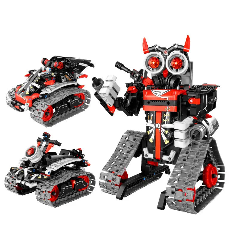 Hot selling 3IN1 Robot Building Blocks Kits Educational STEM Remote Control Intelligent Programming Robot Toy