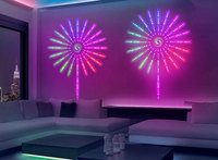 Bande LED RVB intelligente avec télécommande effet feu d'artifice pour l'éclairage décoratif intérieur enrichit votre vie couleur de rêve Noël