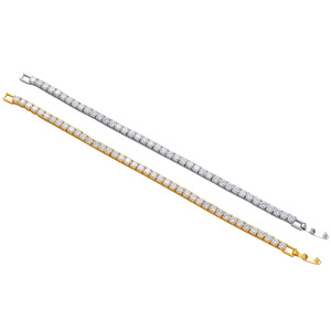 Cadena de tenis de cobre de fácil ajuste 3mm 4mm 5mm con circonitas de una sola fila, pulsera Hip Hop, collar de moda Tanjing Lijing - Product Image 4