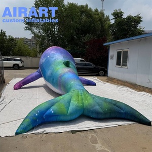 Palchi di grandi dimensioni che decorano <span class=keywords><strong>balena</strong></span> gonfiabile da sogno, <span class=keywords><strong>balena</strong></span> gonfiabile mascotte palloncino - Product Image 4